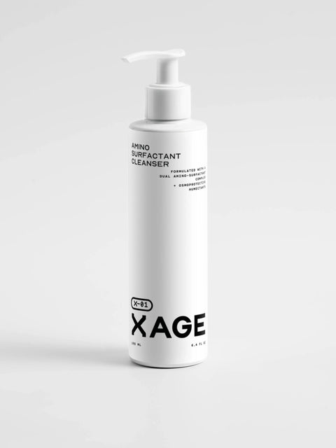 Amino Surfactant Cleanser for hydration, amino acids as main ingredient, pump bottle packaging