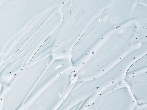 Hydrating gel texture for dry skin concern with bioavailable botanical ingredients, no packaging shown