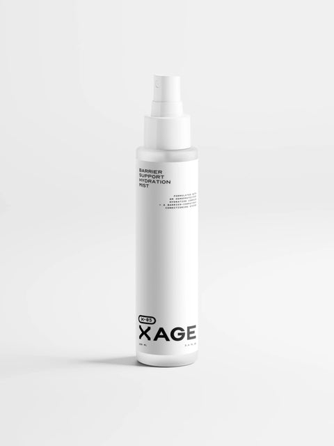 Barrier Support Hydration Mist for skin barrier repair with botanical actives in a white spray bottle