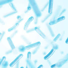 Blue transparent capsules representing skincare supplement, focus on hydration concern